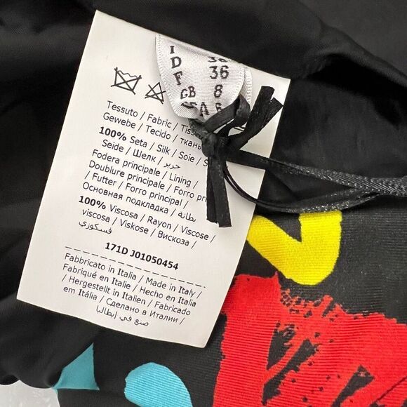 MOSCHINO COUTURE X JEREMY SCOTT New !! Mini Skirt Size 6 Small ‘Peace Love’ - Picture 5 of 10